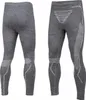 Two views of a pair of grey thermal leggings, shown from the front and back. Produktbild-Vorschau