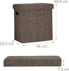 Relaxdays Faltbarer Sitzhocker, HxBxT: 49,5 x 46 x 25,5 cm, Produktbild-Vorschau 4