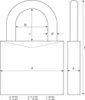ABUS Zahlenschloß Messing 165 40 mm mit verstellbarem Code Produktbild-Vorschau 10