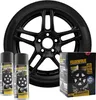 mibenco Felgenfolie-Set 4×400 ml Schwarz Matt – Sprühfolie Produktbild-Vorschau 1