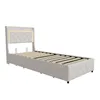Letto imbottito INONEFT, 90x200 cm, con illuminazione LED e Anteprima dell’immagine prodotto 11