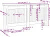 vidaXL Heizkörperabdeckung Weiß Holzwerkstoff 172 cm Produktbild-Vorschau 5