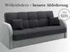 LIKMA Braun Ausziehbar 3 Sitzer Sofa Togo 214x93x85 cm Produktbild-Vorschau 7
