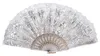 021 Fächer spanisch weiß Blume Rose pvc Flamenco wie 041 Produktbild-Vorschau 1