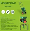 A marketing image for a spreader, showing the product and its features with text descriptions. Anteprima dell’immagine prodotto