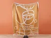 BELIANI Decke mit Fransen orange Polyester Acryl 130 x 170 Produktbild-Vorschau 4