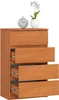 Kommode AKORD K60 Erle 60 cm 4 Schubladen B60 x H99 x T40 Produktbild-Vorschau 2