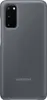 A gray Samsung phone case is shown from the back. Produktbild-Vorschau
