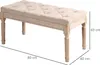 Panca imbottita HOMCOM, panca letto vintage, panca, panca Anteprima dell’immagine prodotto 12