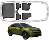 3D Fußmatten & Obere Kofferraumwanne Auto Set Kompatibel Produktbild-Vorschau 1