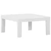 4-tlg. Garten-Lounge-Set mit Kissen Kunststoff Weiß Produktbild-Vorschau 4