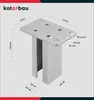 A diagram of a metal post anchor with dimensions and specifications. Produktbild-Vorschau