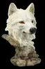 Wolf Figur Höhe: 12,5 cm - Büste weißer Wolf - Fantasy Deko Produktbild-Vorschau 2