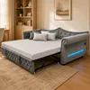 Merax Schlafsofa Tagescett 90x200cm mit Ausziehbett, 3-in-1 Produktbild-Vorschau 5
