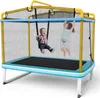 Trampolina dla dzieci COSTWAY 3 w 1, trampolina ogrodowa Podgląd zdjęcia produktu 1
