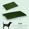PawHut Toilette pour chien litière avec 2 tapis en gazon Voir les images du produit 5