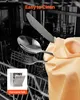 Cutlery inside a dishwasher, with a small inset image of a dishwasher. Náhľad obrázku produktu