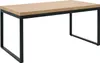 Homestyle4u Esstisch 160x90 cm Eiche Metall Schwarz Produktbild-Vorschau 15