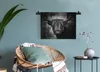 MuchoWow® Wandteppich Wandbehang Schottisches Hochlandrind Produktbild-Vorschau 5