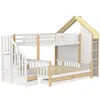 Etagenbett mit 2 Liegeflächen, Treppe, Regal, Schrank und Produktbild-Vorschau 9