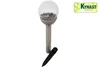 A solar garden light with a cracked glass globe and a stake. Anteprima dell’immagine prodotto