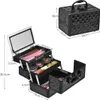GOPLUS Schminkkoffer Kosmetikkoffer, Beauty Case, Make up Produktbild-Vorschau 5