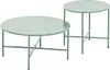 Set aus 2 Garten-Couchtischen aus Metall - Khaki - NIKAO Produktbild-Vorschau 2