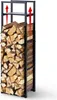 VOUNOT® Verstellbare Kaminholzregal 45 x 32 x 170 cm, 3 Produktbild-Vorschau 1