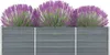 vidaXL Garten-Hochbeet Verzinkter Stahl 240×40×45 cm Grau Produktbild-Vorschau 7