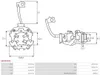 AS-PL SBH6030S Halter Kohlebürsten 23325KA010 281400L030 Produktbild-Vorschau 2