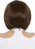 WIG ME UP Perücke kurz Bob Longbob Scheitel Braun Produktbild-Vorschau 4