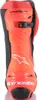 A rear view of a red, black, and white Alpinestars Supertech R motorcycle boot. Náhled obrázku produktu