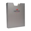 A gray folder with a logo on it, isolated on a white background. Náhled obrázku produktu