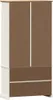vidaXL Gablota VIGO biała 85x35x170 cm lite drewno sosnowe Podgląd zdjęcia produktu 6