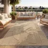 Outdoor Teppich Wetterfest Balkon Wohnzimmer Boho Design Produktbild-Vorschau 1