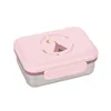 LÄSSIG Kinder Brotdose Edelstahl Lunchbox Frühstücksbox Produktbild-Vorschau 1