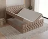 Chesterfield Boxspringbett, Kontinentalbett aus Samt, Produktbild-Vorschau 3