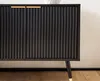 FineBuy nízká skříňka, černá s dekorem dubu, 150 x 60 x 39 Náhled obrázku produktu 5