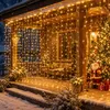 3x3M Lichtervorhang Innen Deko Weihnachten LED Lichterkette Produktbild-Vorschau 10