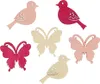 Mini Frühling Streudeko Holzfiguren Vögel & Schmetterlinge Produktbild-Vorschau 1