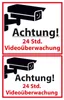 AVERY Zweckform ZDesign Hinweis-Etikett "Videoüberwacht" 1 Produktbild-Vorschau 2