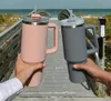 LS-LebenStil XL Edelstahl Trinkbecher Grau 1200ml mit Griff Produktbild-Vorschau 4