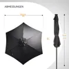 FCH Sonnenschirm 266cm mit Solar-LED-Beleuchtung,9ft Produktbild-Vorschau 7