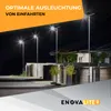 ENOVALITE LED Solar-Straßenleuchte 4300 lm kaltweiß schwarz Produktbild-Vorschau 9