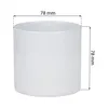 A white ceramic cylinder pot with dimensions indicated. Produktbild-Vorschau