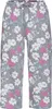Vivance Dreams Caprihose graublau-pink-geblümt Größe 44/46 Produktbild-Vorschau 1