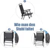 Set mit 4 klappbaren Terrassenstühlen mit Armlehnen, Produktbild-Vorschau 5