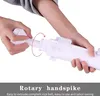 Hands using a white sushi rolling tool to extrude a rice ball. Náhled obrázku produktu