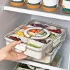2-częściowa miska na przekąski z pokrywką, szczelna, talerz Podgląd zdjęcia produktu 7