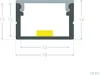 Aluminiumprofil Aufbau für LED Streifen bis 15 mm Schwarz 2 Produktbild-Vorschau 2